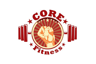 create extraordinary winning logo for core fitness