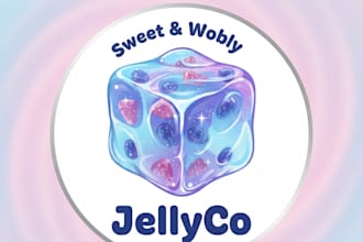 design a fun and delicious jelly logo for your brand