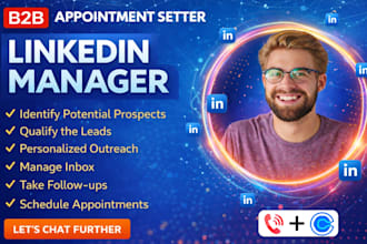 be your b2b b2c appointment setter and linkedin sales manager