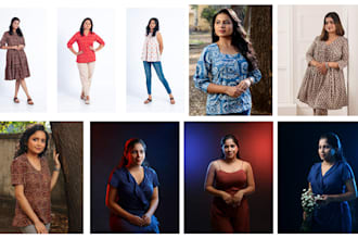 do professional portrait and clothing photography for fashion brands