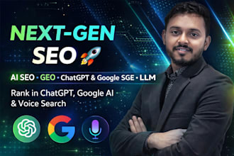 do ai SEO with GEO, aeo and llm for chatgpt and google sge