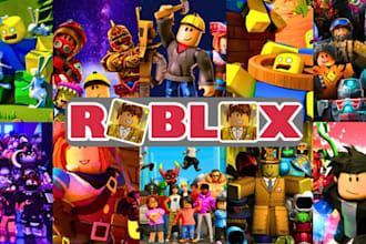 develop complete roblox game, roblox game map system, scripter, UI, roblox