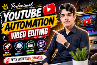 edit youtube automation vidoes for your faceless channels