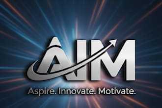 design a sharp and powerful aim logo for your brand