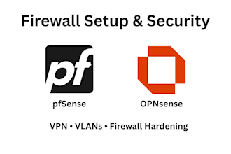 set up and configure pfsense or opnsense