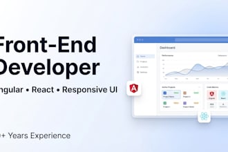 build a responsive front end UI using angular