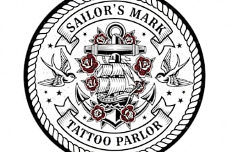design a bold and unique tattoo shop logo