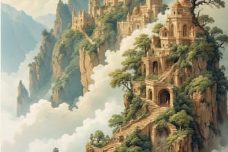 design character fantasy illustration for you