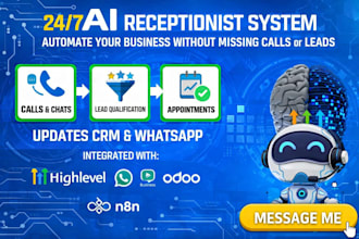 ai receptionist voice ai agent ghl n8n whatsapp chatbot gohighlevel voice ai