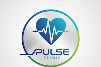 design a clean and professional pulse logo for your clinic