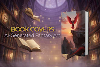create stunning custom ai book cover or single art