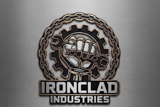 design a bold and powerful heavy duty logo for your brand