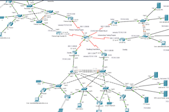 assist in network design on cisco packet tracer gns3 and eveng