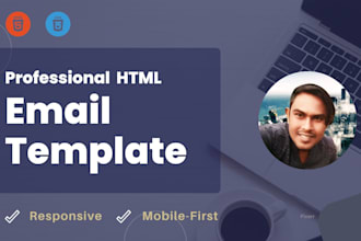 code a clean responsive HTML email newsletter