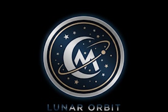 design a mystical and modern moon logo for your brand