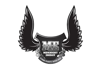 design amazing mid knight energy logo