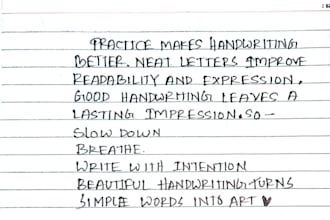 beautiful,elegant and artistic handwritten text