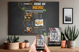 create a digital qr menu for restaurants