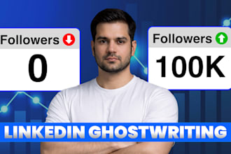 do ghostwriting for engaging linkedin posts, and articles