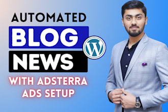 build an autoblog website with adsterra ads SEO optimization and fast loading