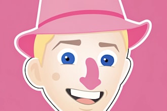 draw a cartoon caricature, logo, portrait, or avatar
