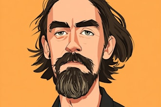 create avatar in cartoon vector caricature portrait