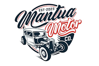 design a professional hot rods logo with unlimited revision