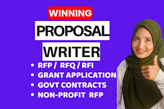write your rfp, rfq, grant, government bid proposal, or government contract