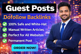 do SEO backlinks on high quality and high da guest post link building service