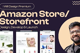 design a premium amazon storefront with full branding