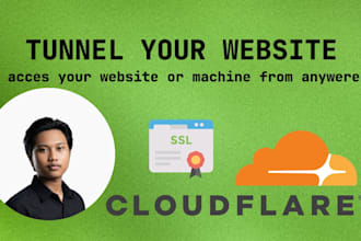 setup cloudflare tunnel and fix error
