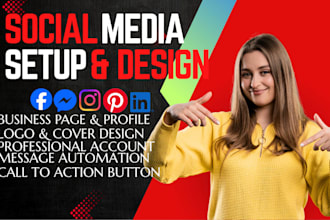 do professional social media setup and business page design