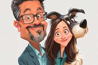 make a digital caricature cartoon from a photo