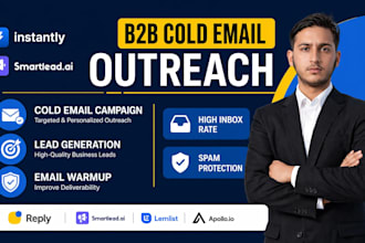set up cold email system with smartlead instantly domains dns and warmup
