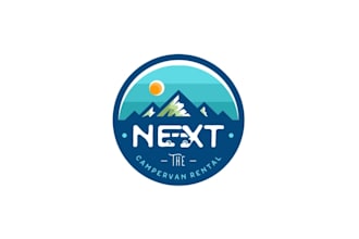 do iconic logo for the new zealand camper van rental company