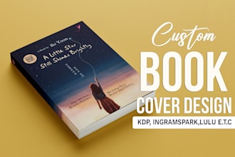 design a professional book cover design for print and ebook