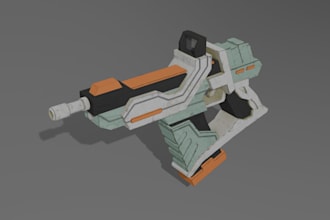 create game ready low poly stylized 3d assets