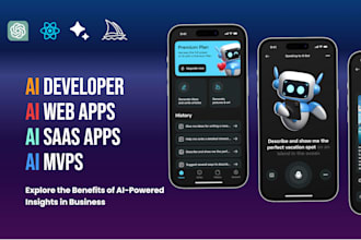 develop premium ai web apps, ai mvps, ai saas apps, ai voice agents