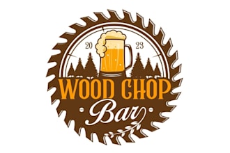 design specially wood shop logo