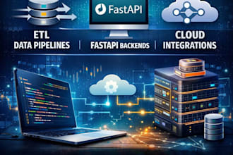 do backend development with fastapi or django and custom integrations