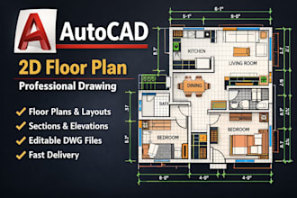 do professional autocad 2d drawings and drafting
