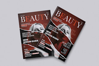design professional magazine cover for you