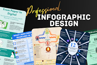 create professional infographic, roadmap, illustration design