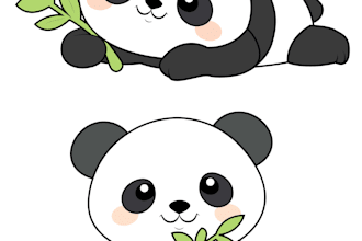 draw cute simple cartoon illustrations