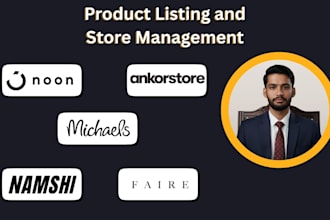 list product on noon, namshi, ankorstore, michaels and faire