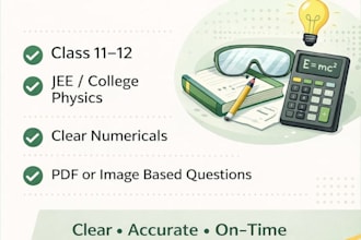 solve physics numerical problems with step by step explanation