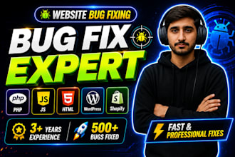 fix your javascript, angular, angularjs, wordpress, react, html, css bugs