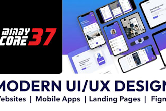 design a clean and modern web UI or mobile app UI in figma