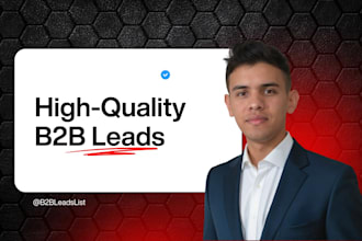 build high targeted b2b leads list with verified emails