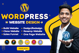 do wordpress landing page, sales funnel, one page website, wordpress website